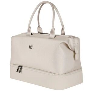 SwissGear Beige Weekender Duffel Bag with Shoe Compartment